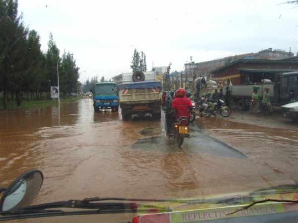 Kigali in the rain