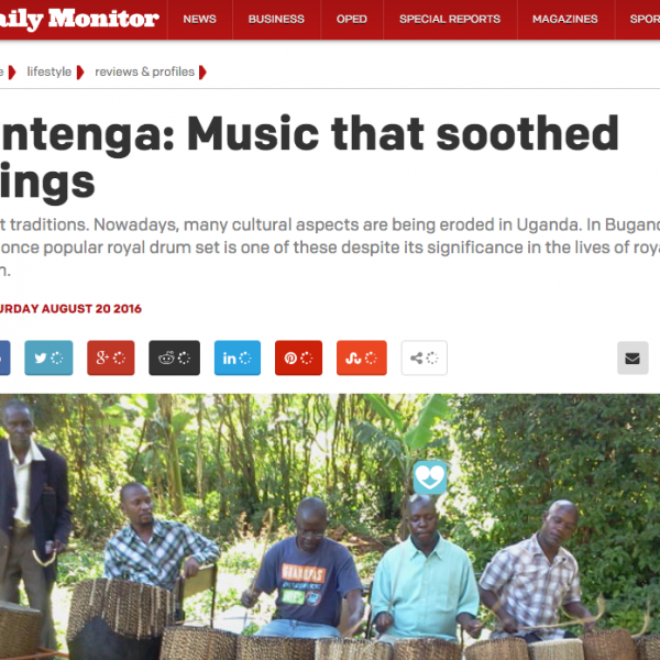 James Entenga article Daily Monitor