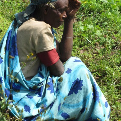 Watching the performance - Mperwa Batwa community